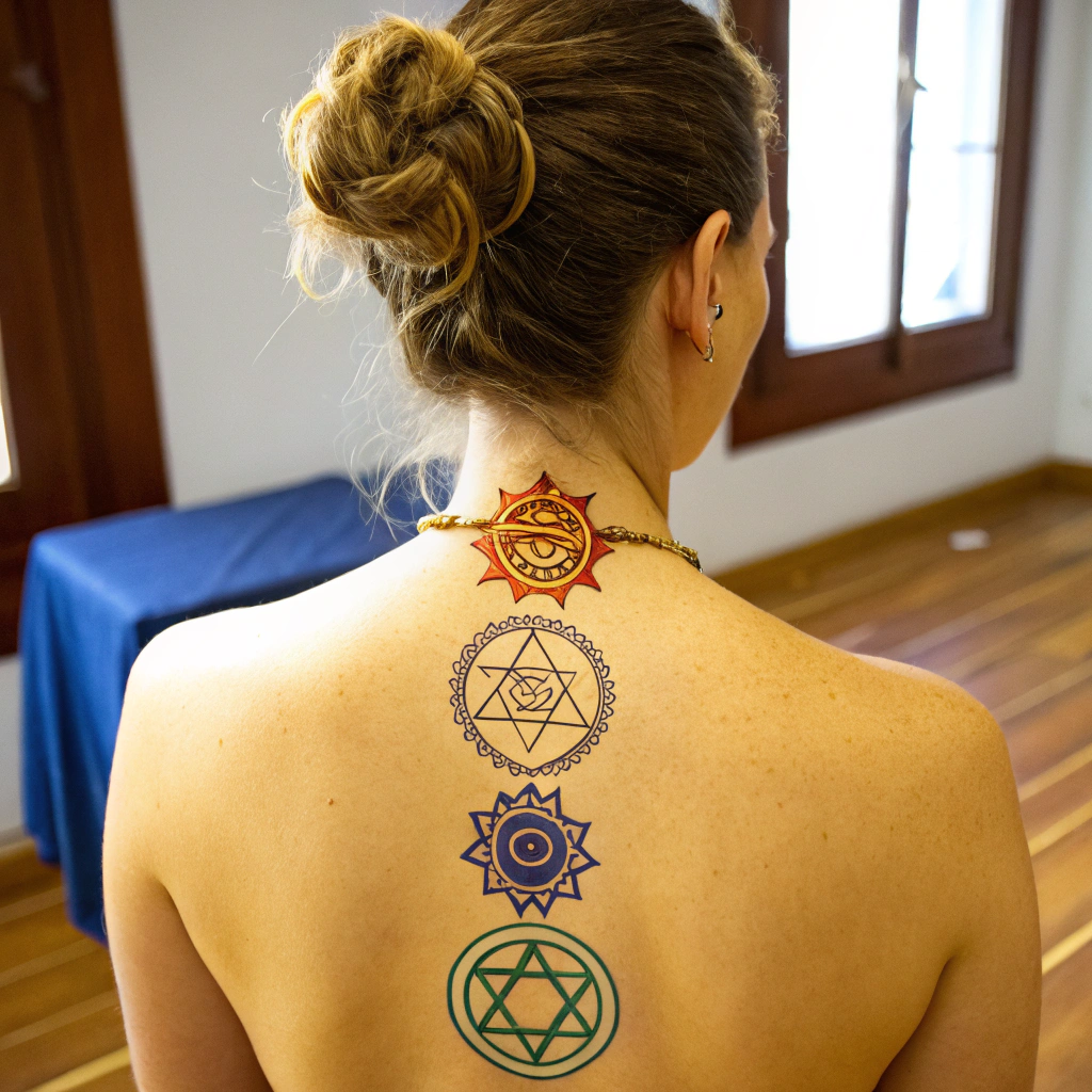 Chakras on back